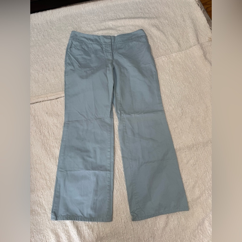 Vintage Y2K Anthropologie Sitwell Light Blue Straight Leg Chinos Size 14